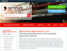 Tablet Screenshot of agriculture1.com